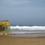 Bunkers on the beach, France